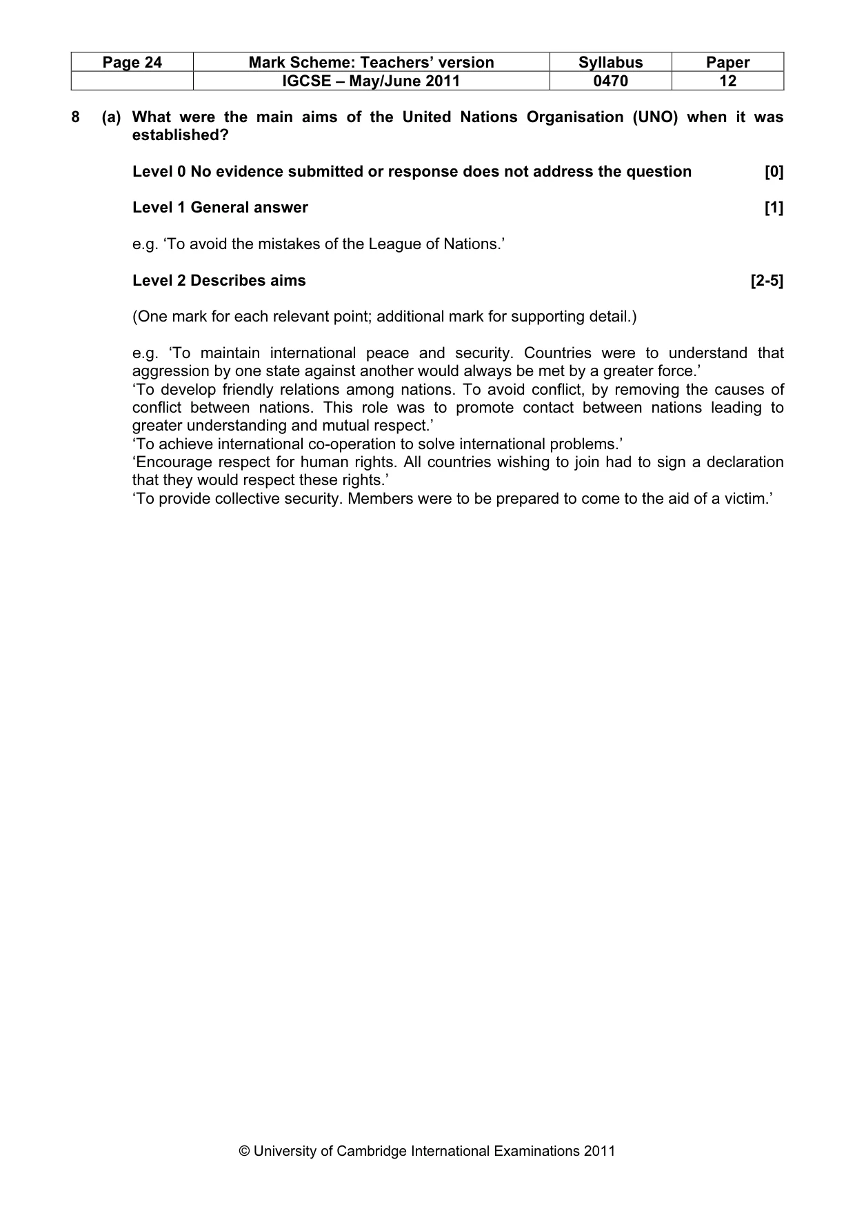 Mark scheme, page 24 of 77
