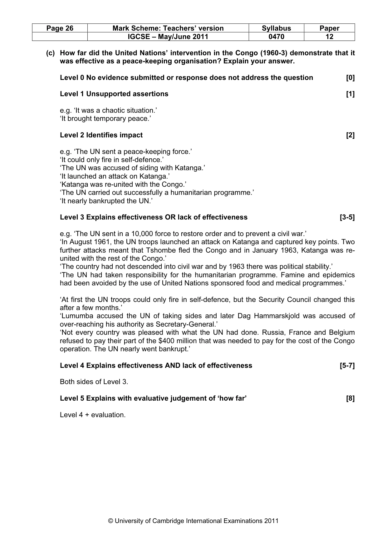 Mark scheme, page 26 of 77