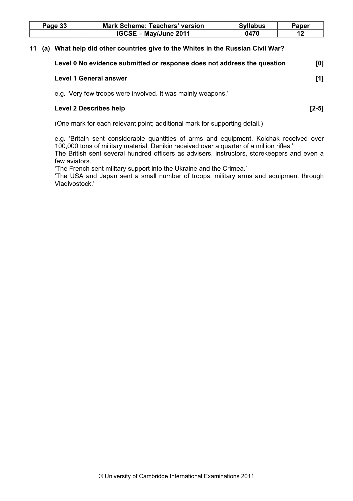 Mark scheme, page 33 of 77