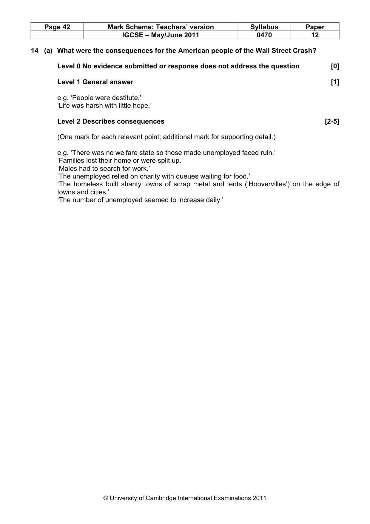 Mark scheme, page 42 of 77