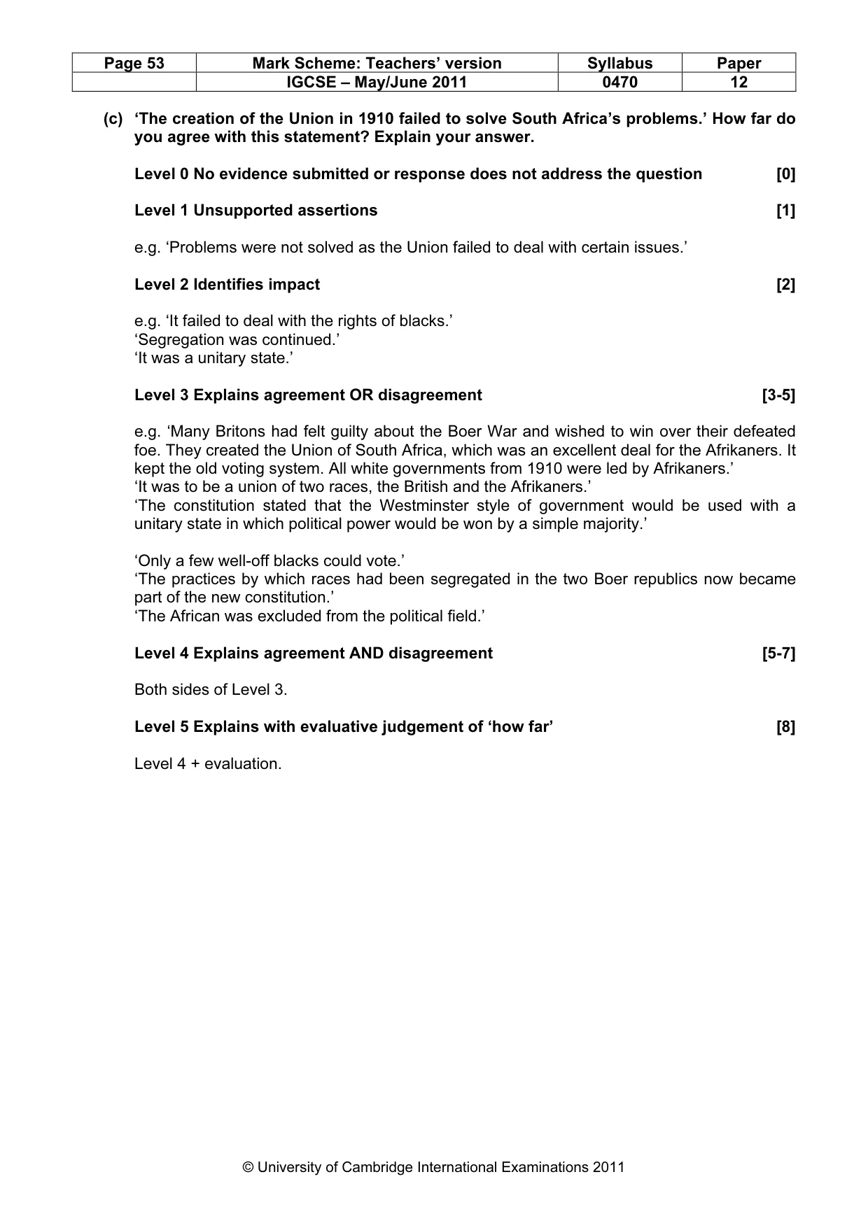 Mark scheme, page 53 of 77