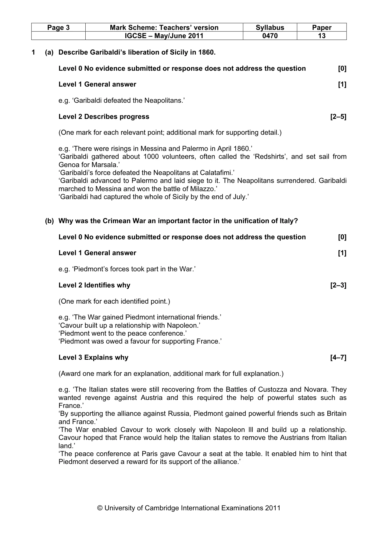 Mark scheme, page 3 of 52