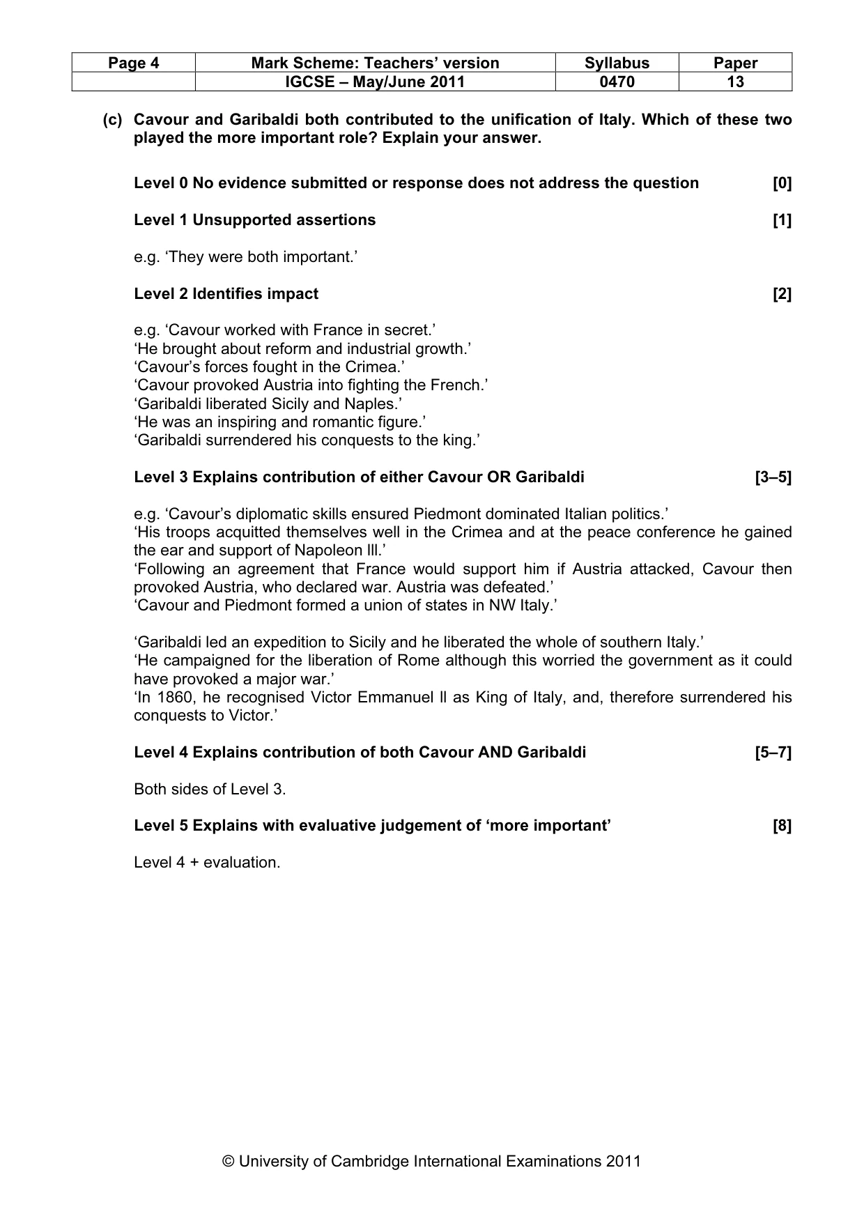 Mark scheme, page 4 of 52