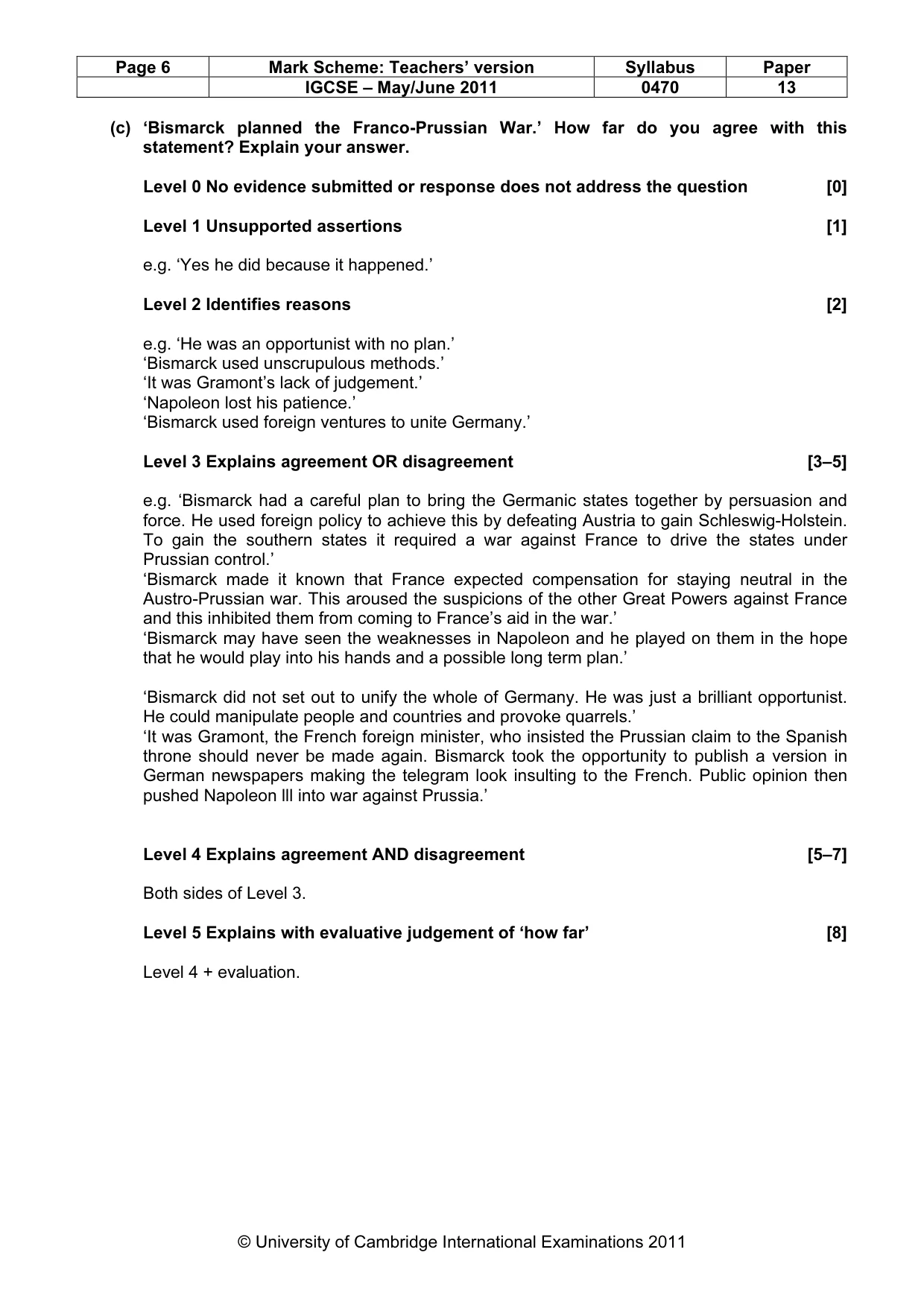 Mark scheme, page 6 of 52