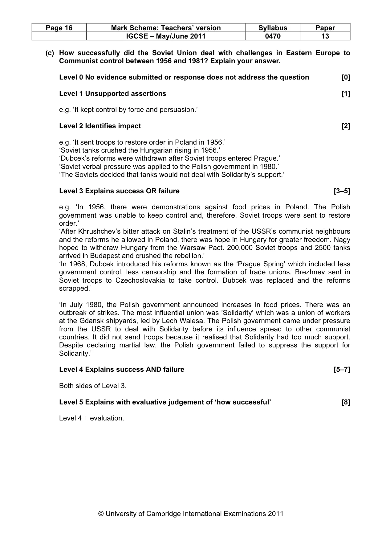 Mark scheme, page 16 of 52