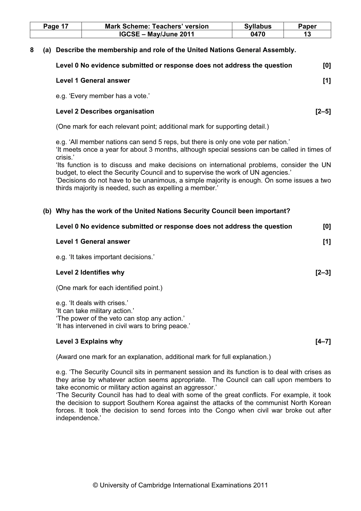 Mark scheme, page 17 of 52
