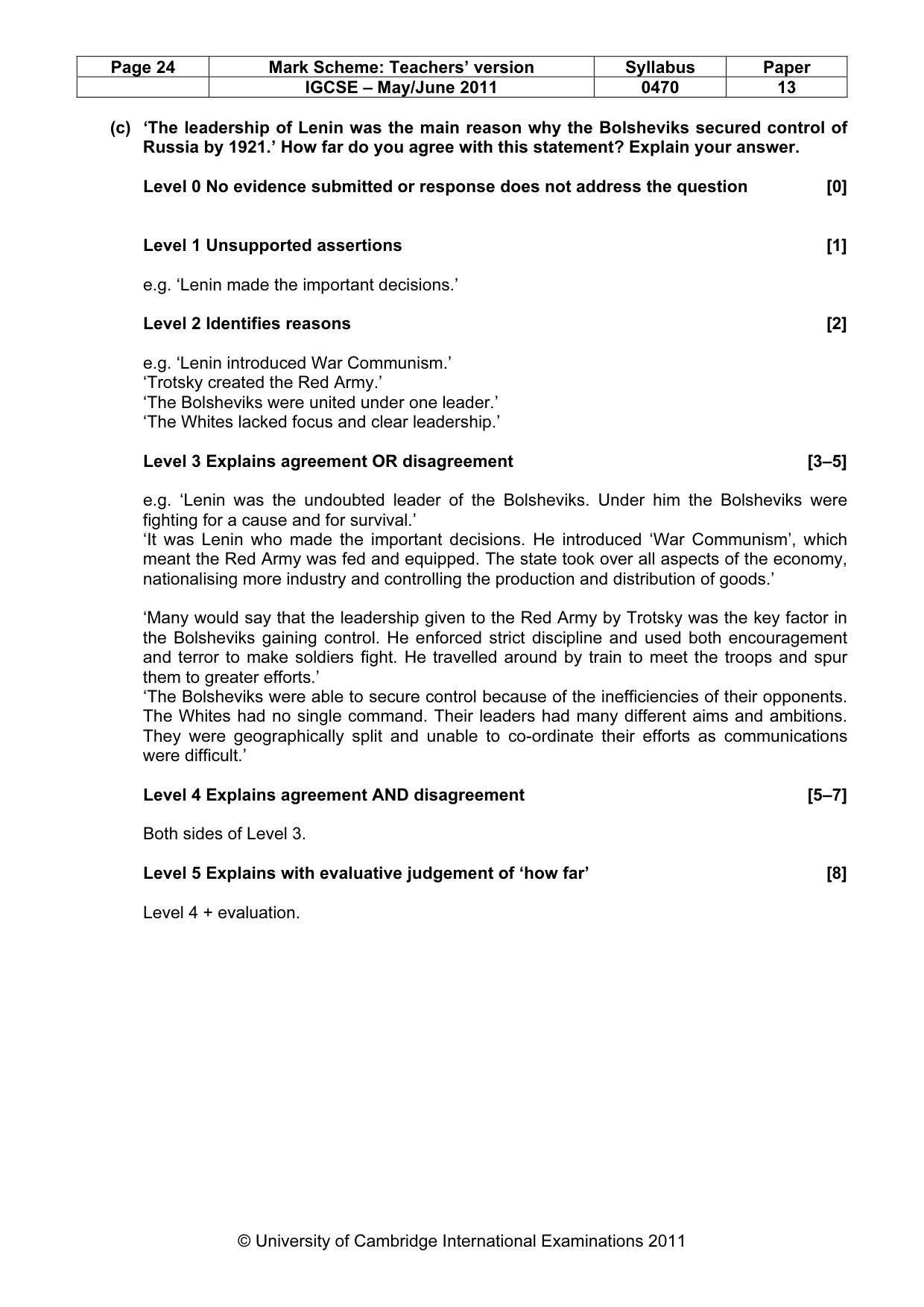 Mark scheme, page 24 of 52