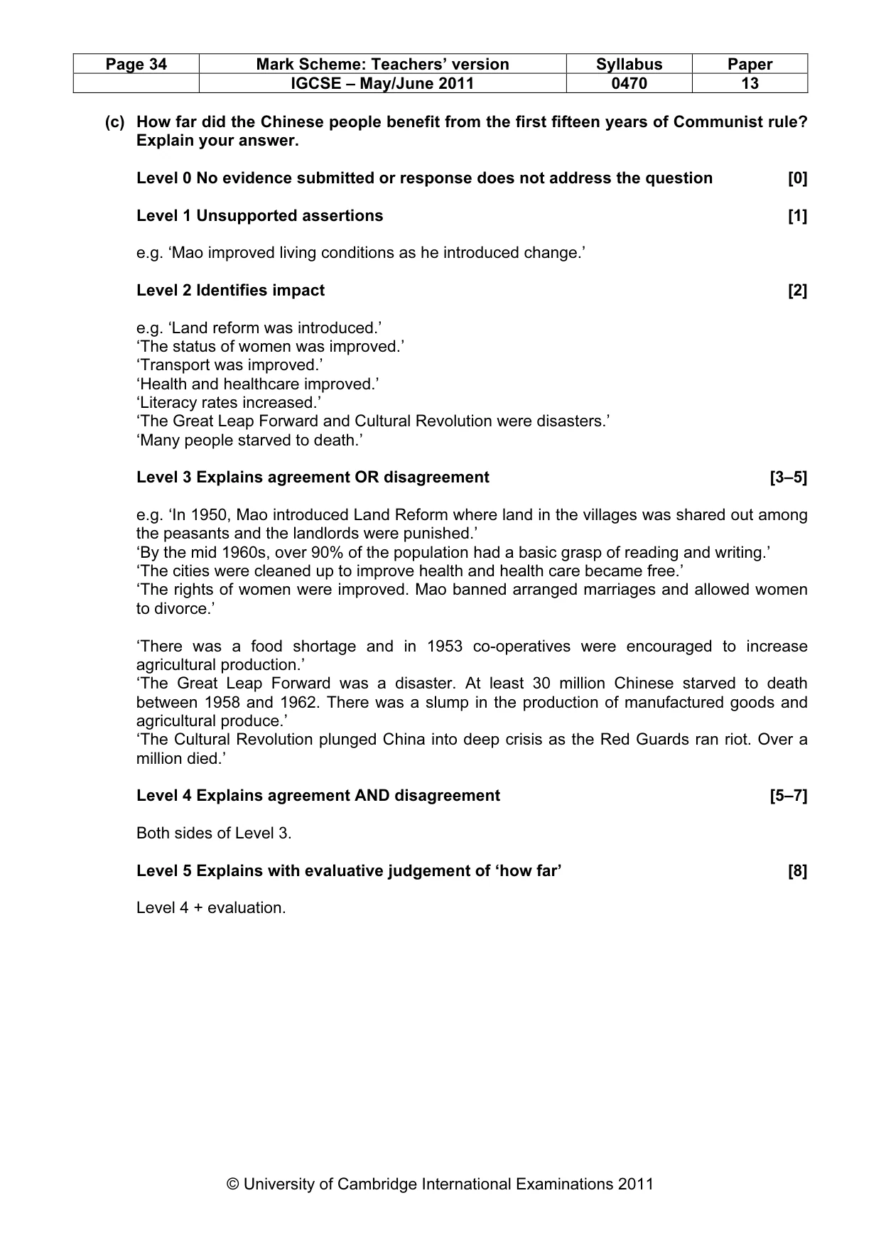 Mark scheme, page 34 of 52