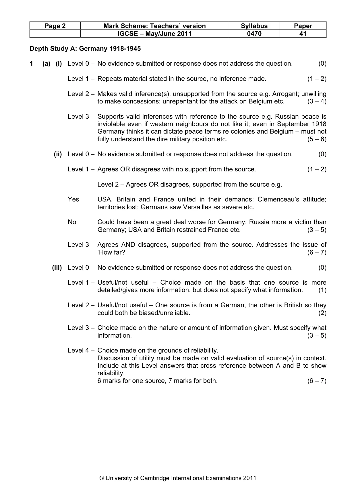 Mark scheme, page 2 of 17
