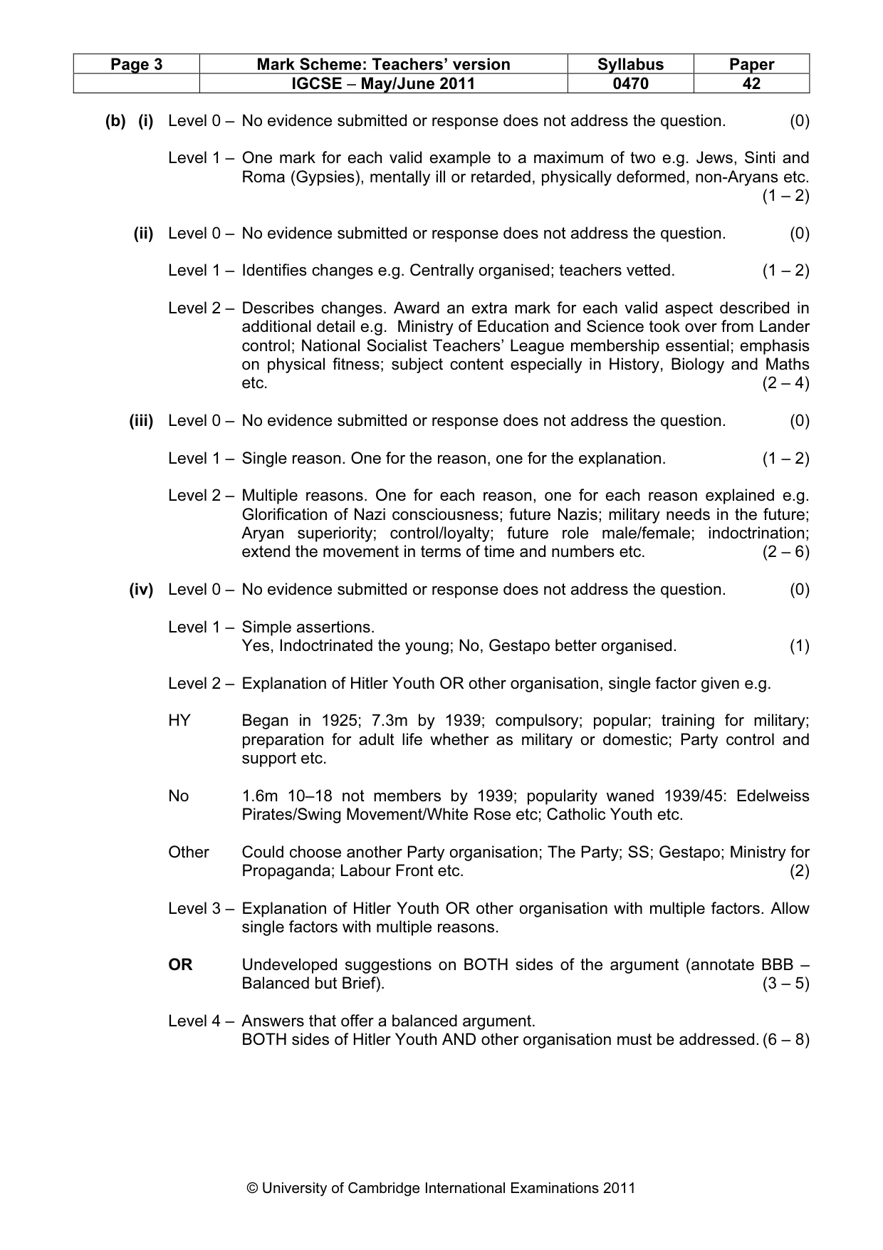 Mark scheme, page 3 of 17