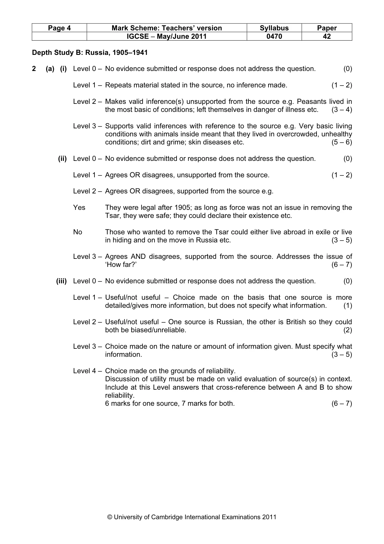 Mark scheme, page 4 of 17