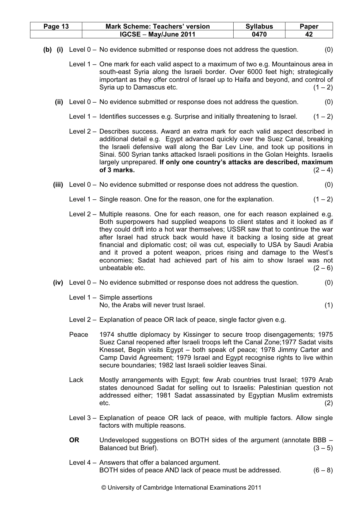 Mark scheme, page 13 of 17