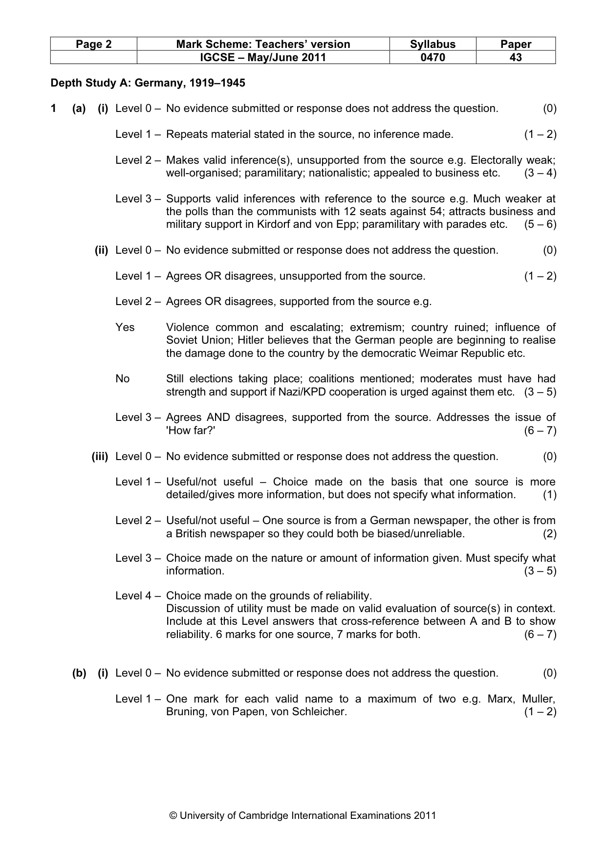 Mark scheme, page 2 of 17