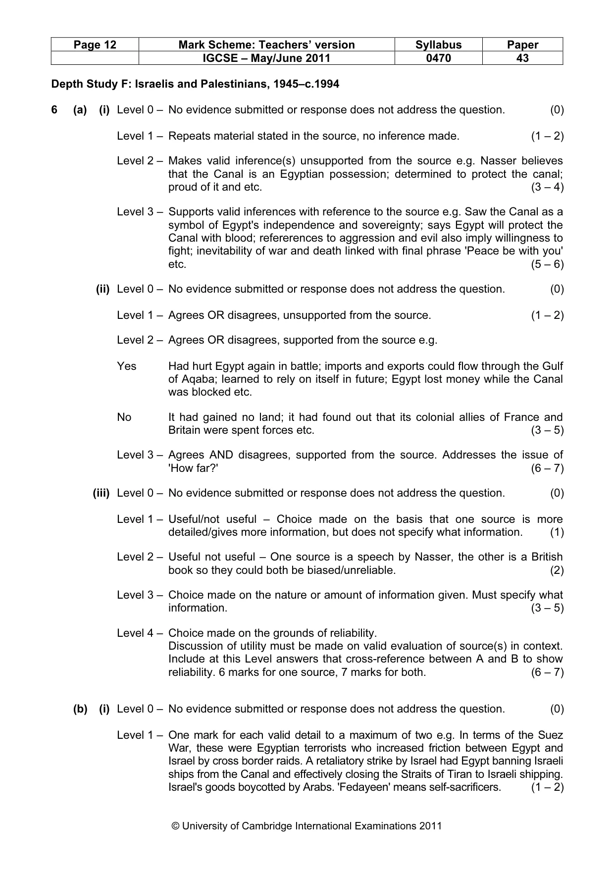 Mark scheme, page 12 of 17