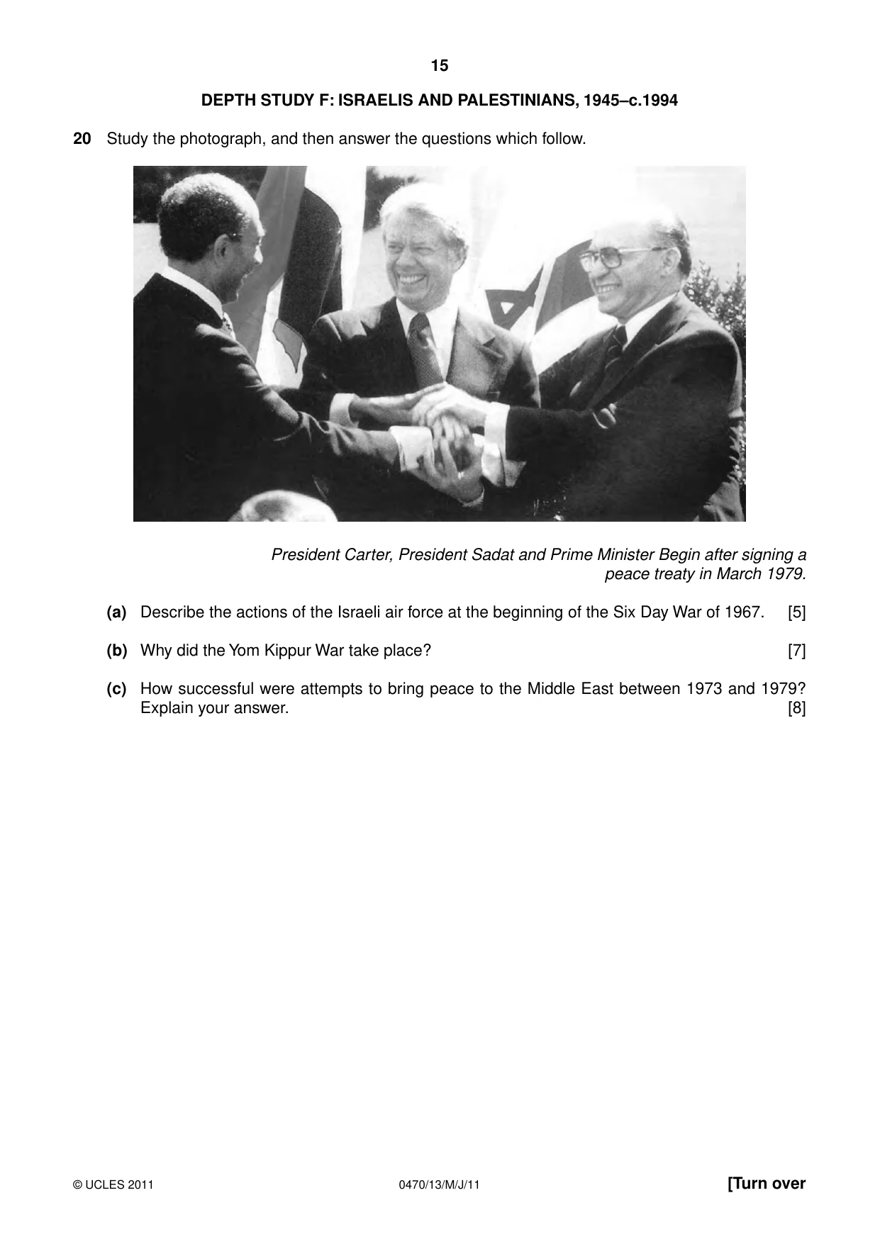 Cambridge IGCSE History 0470 2011 May/June Paper 1 · Variant 3 question paper, page 15 of 20