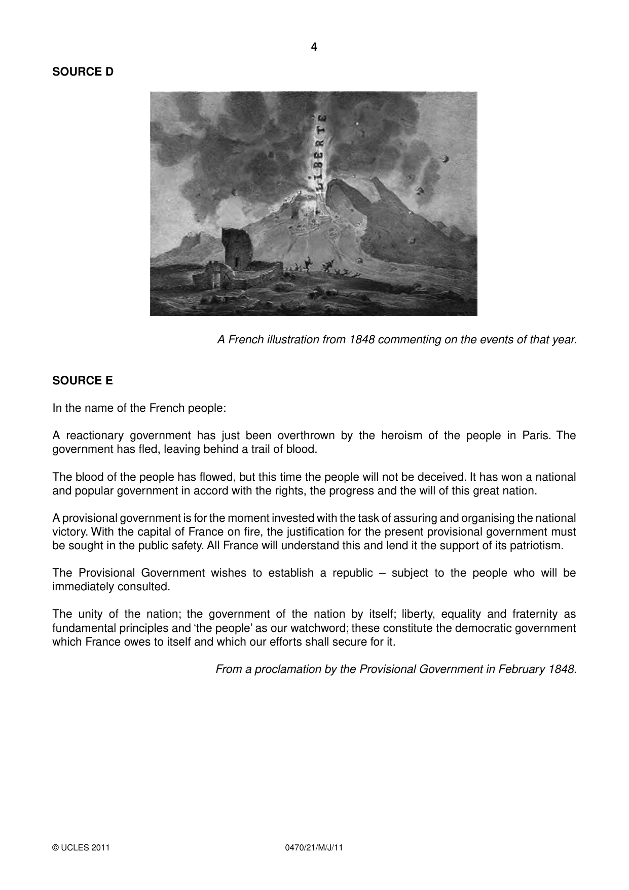 Cambridge IGCSE History 0470 2011 May/June Paper 2 · Variant 1 question paper, page 4 of 12