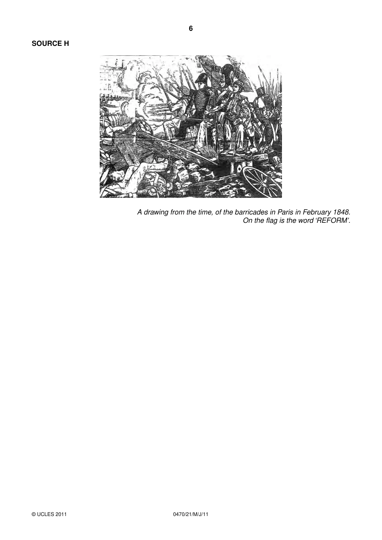 Cambridge IGCSE History 0470 2011 May/June Paper 2 · Variant 1 question paper, page 6 of 12