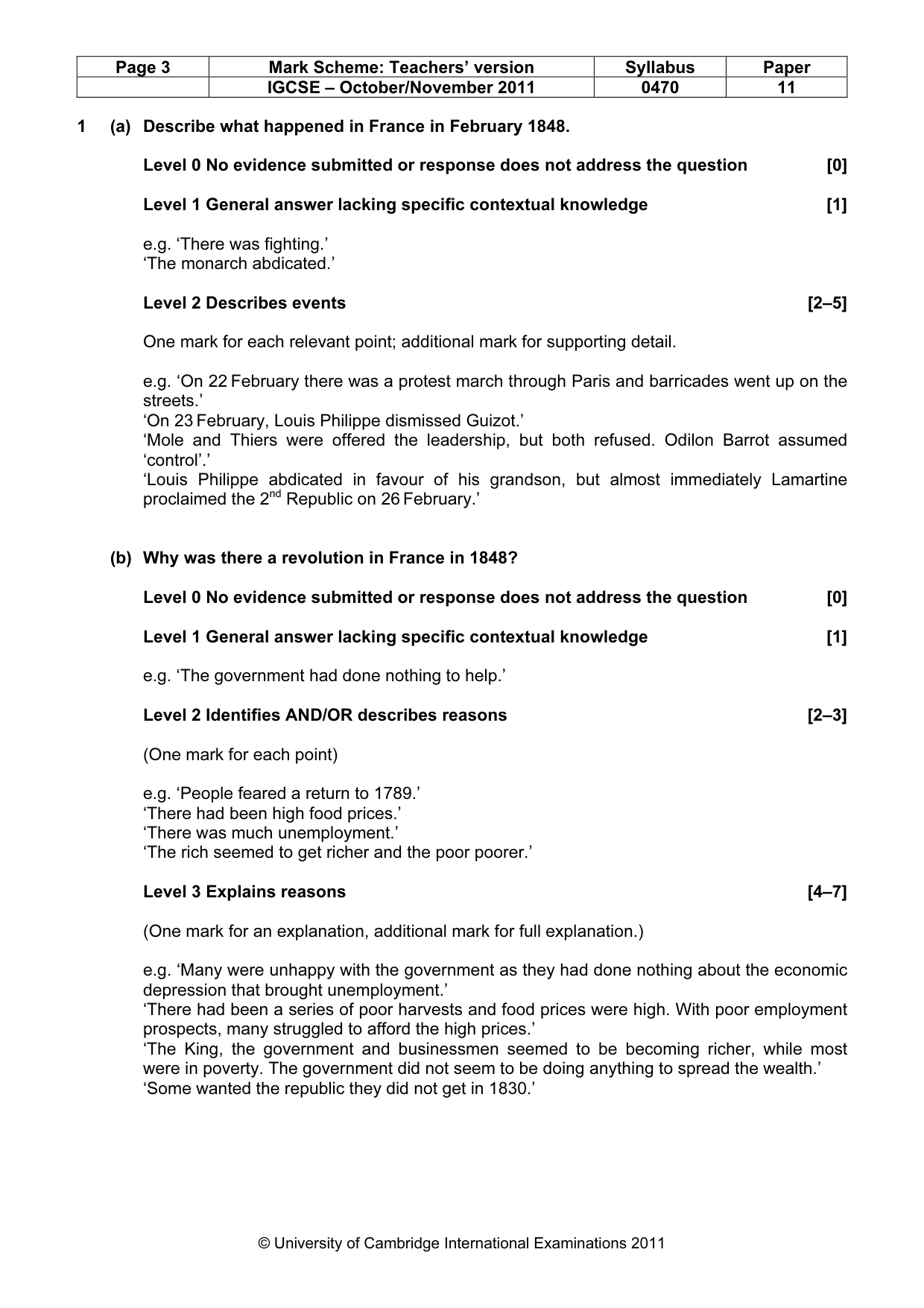 Mark scheme, page 3 of 59