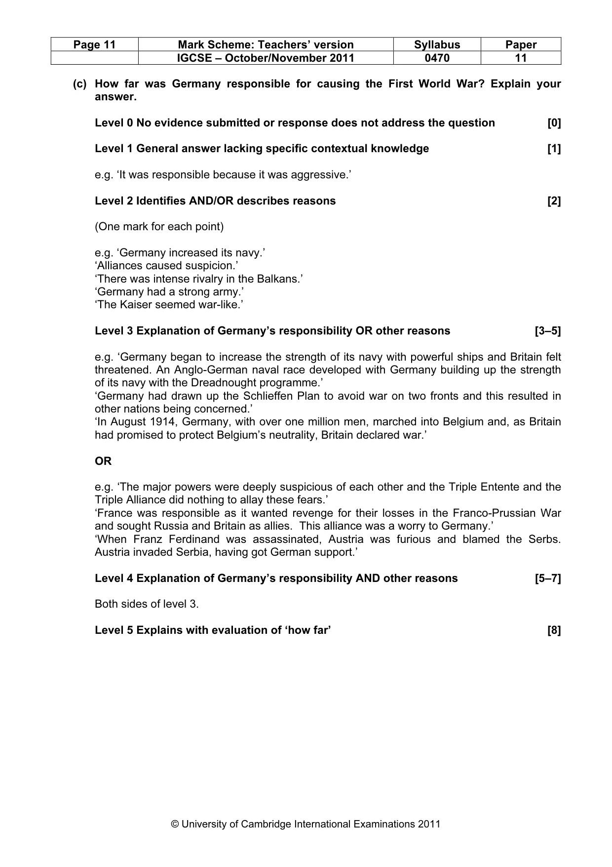 Mark scheme, page 11 of 59