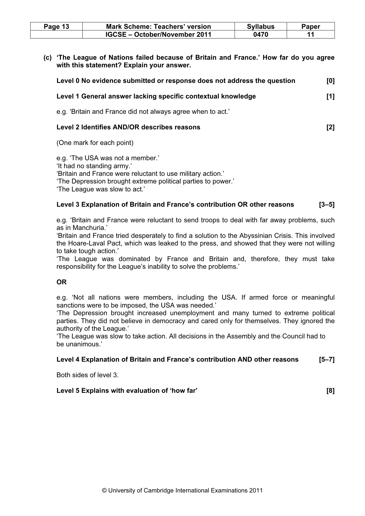 Mark scheme, page 13 of 59
