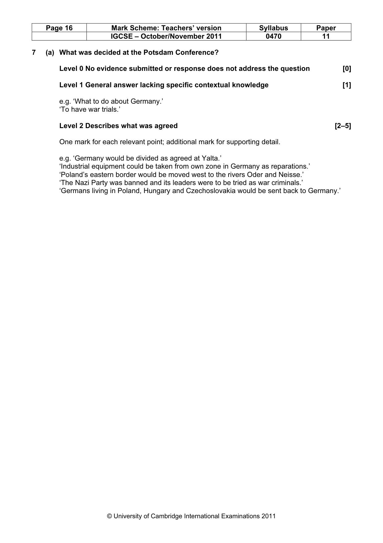 Mark scheme, page 16 of 59