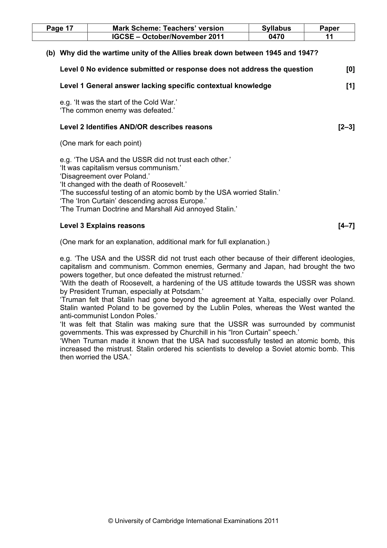 Mark scheme, page 17 of 59