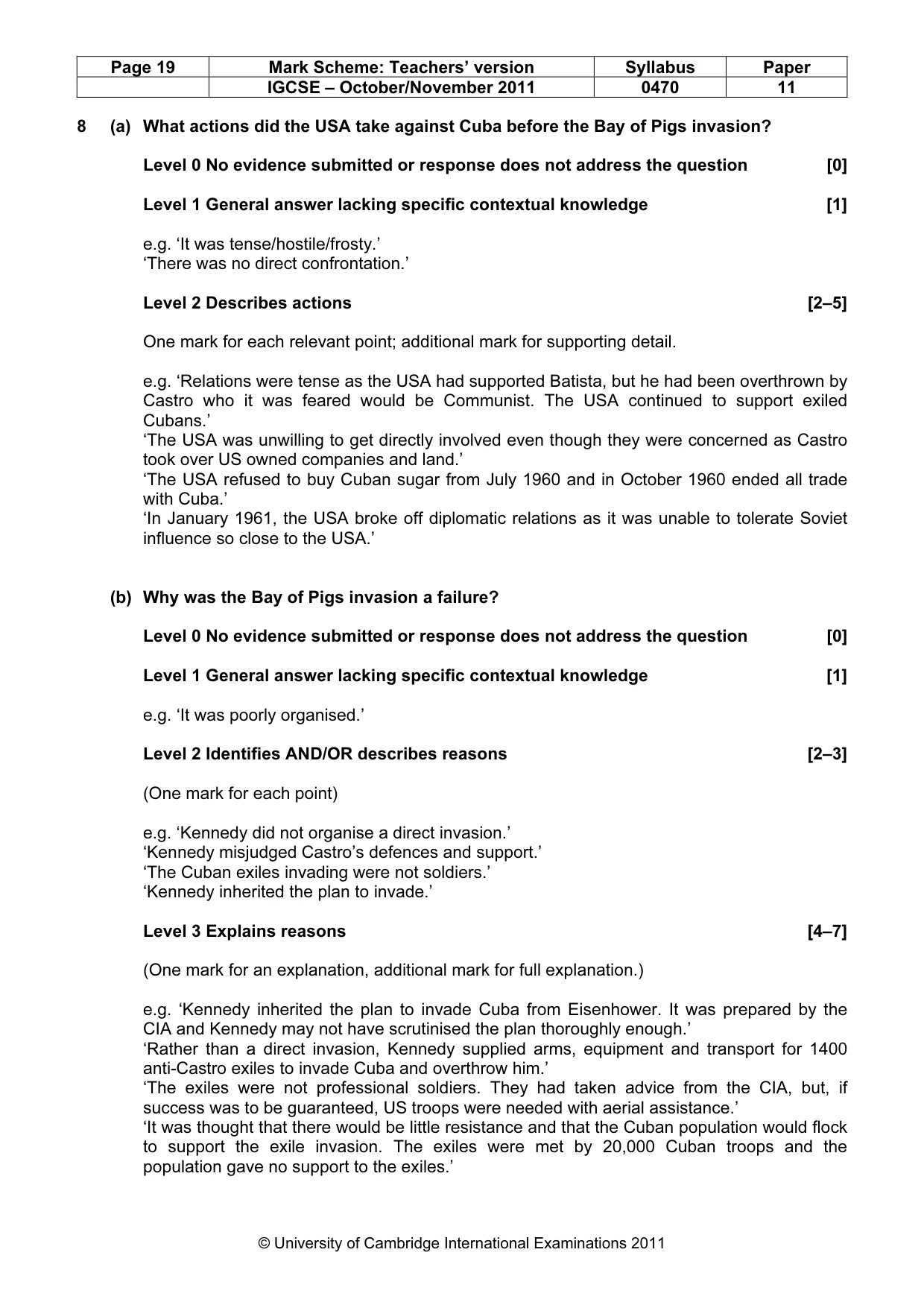 Mark scheme, page 19 of 59