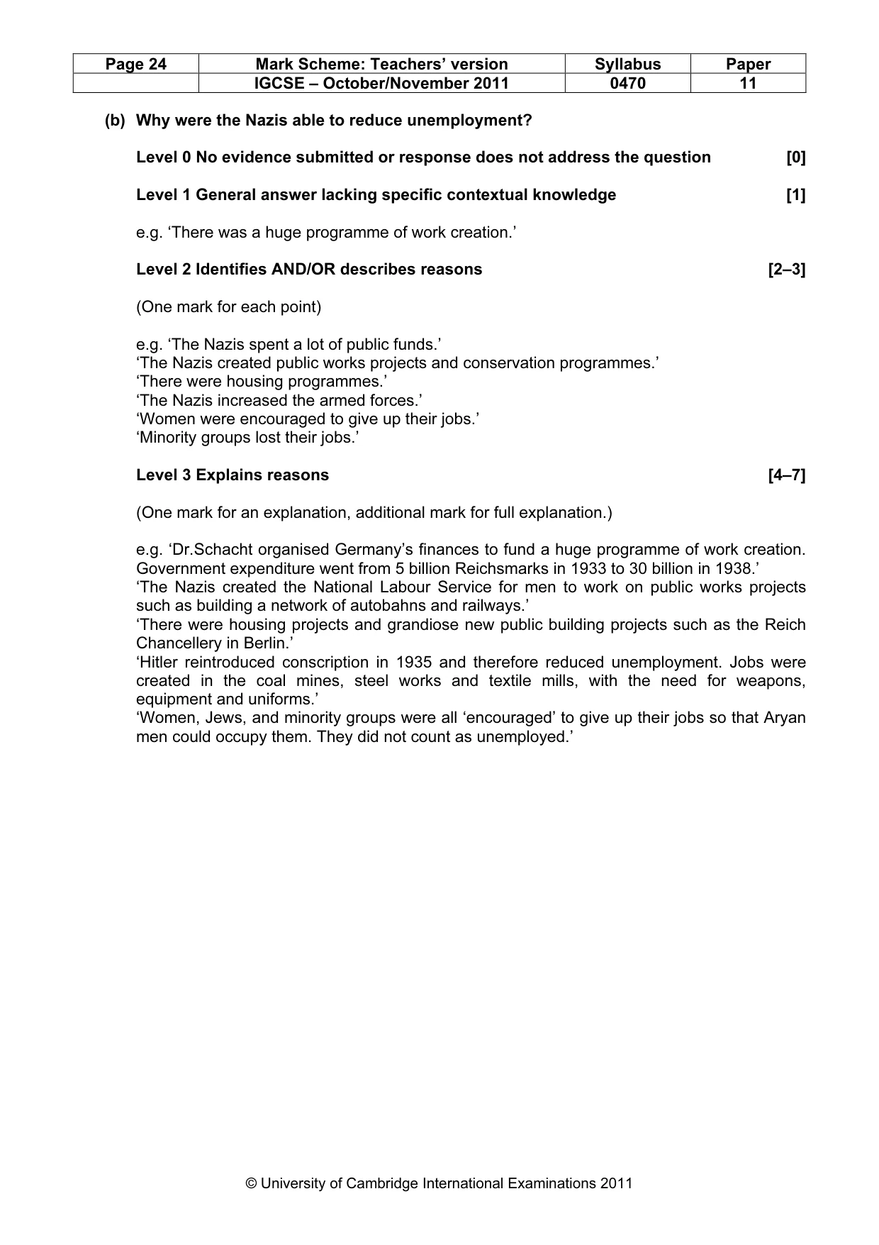 Mark scheme, page 24 of 59