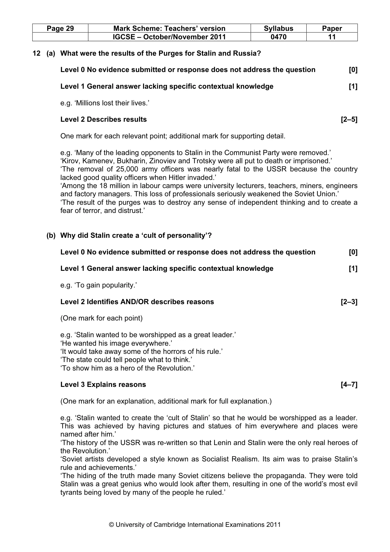 Mark scheme, page 29 of 59