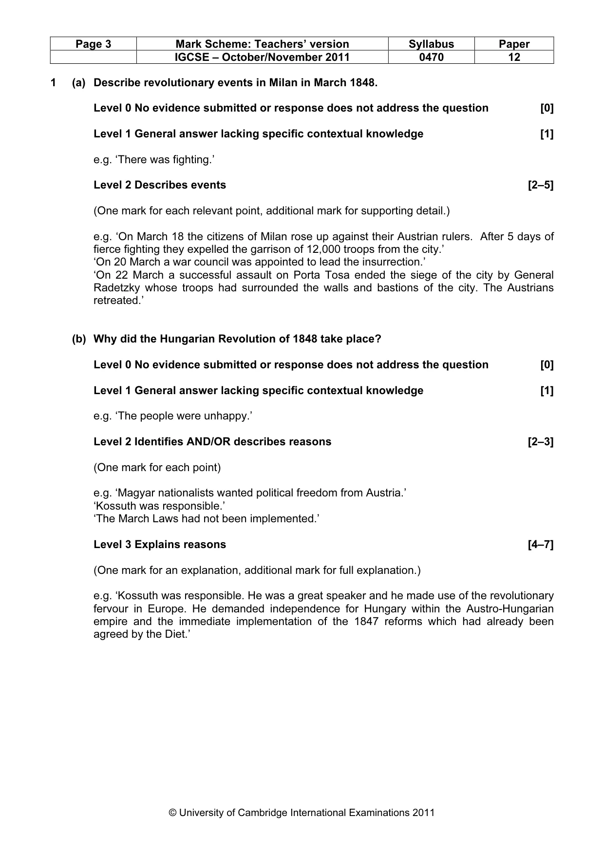 Mark scheme, page 3 of 52