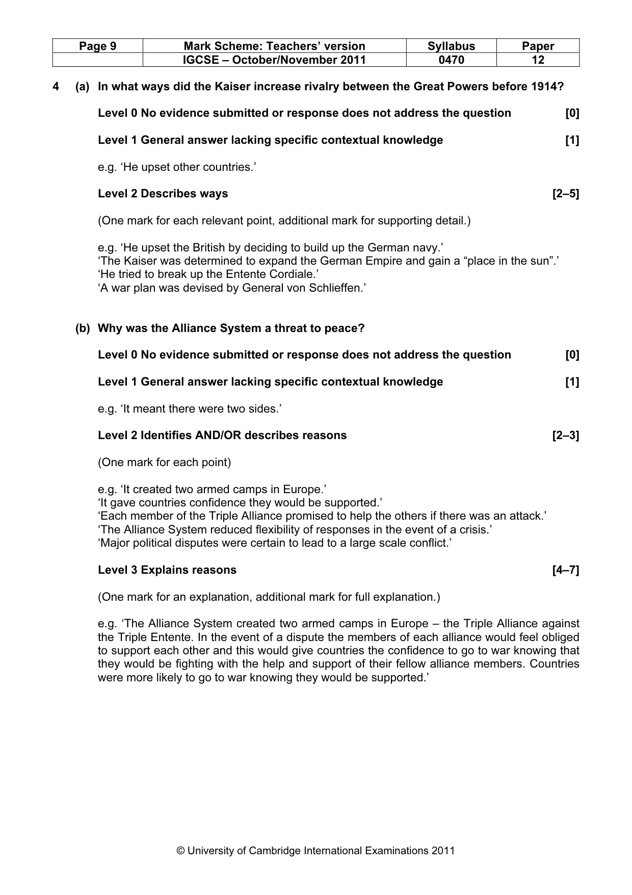 Mark scheme, page 9 of 52