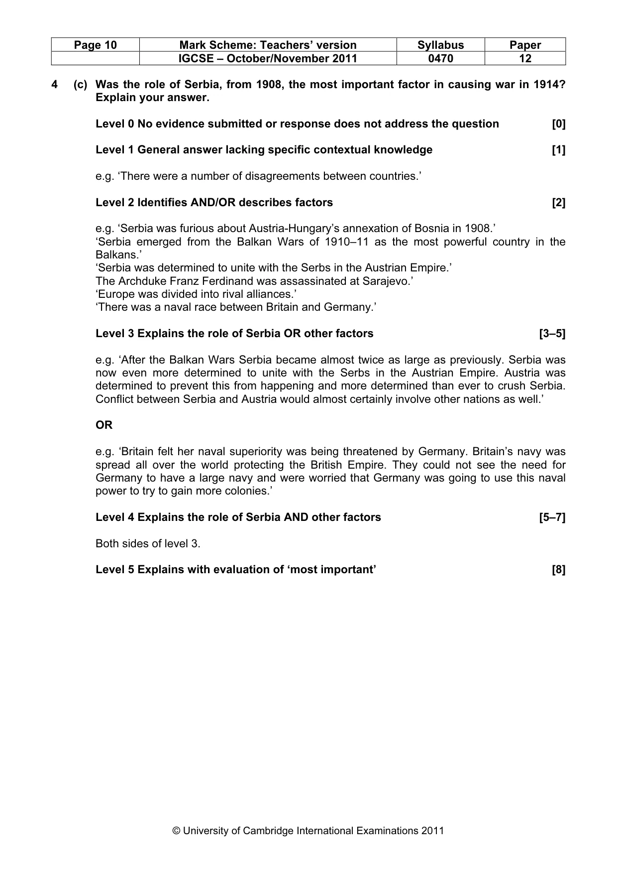 Mark scheme, page 10 of 52