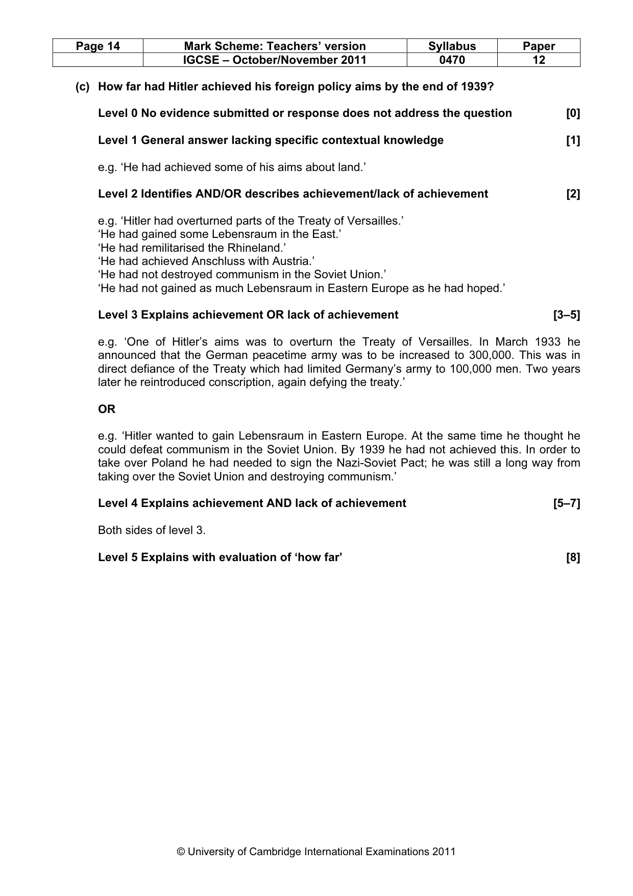 Mark scheme, page 14 of 52