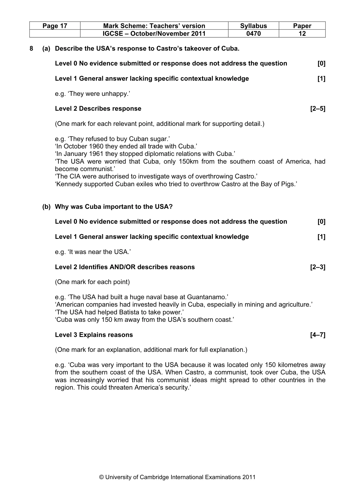 Mark scheme, page 17 of 52