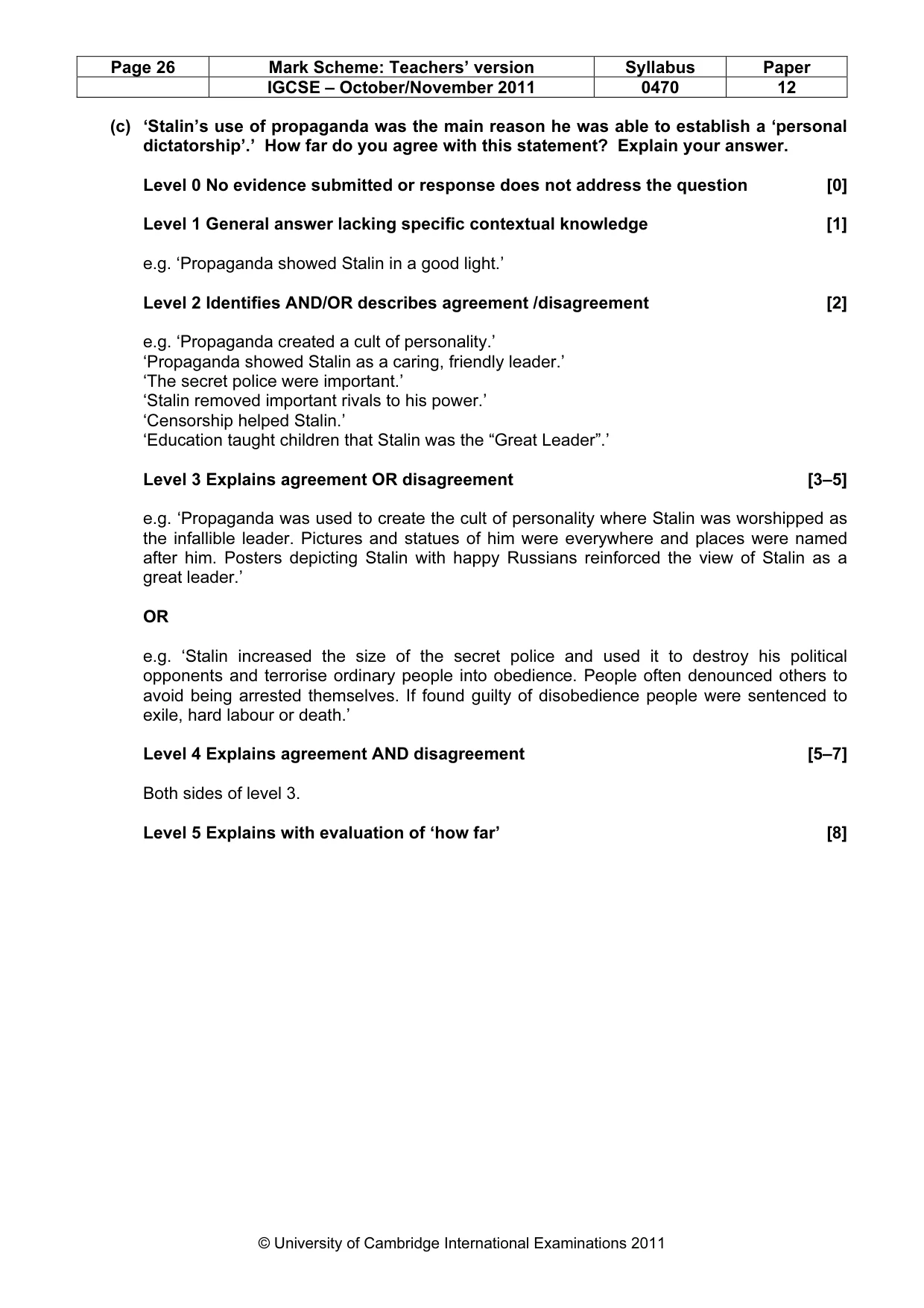 Mark scheme, page 26 of 52