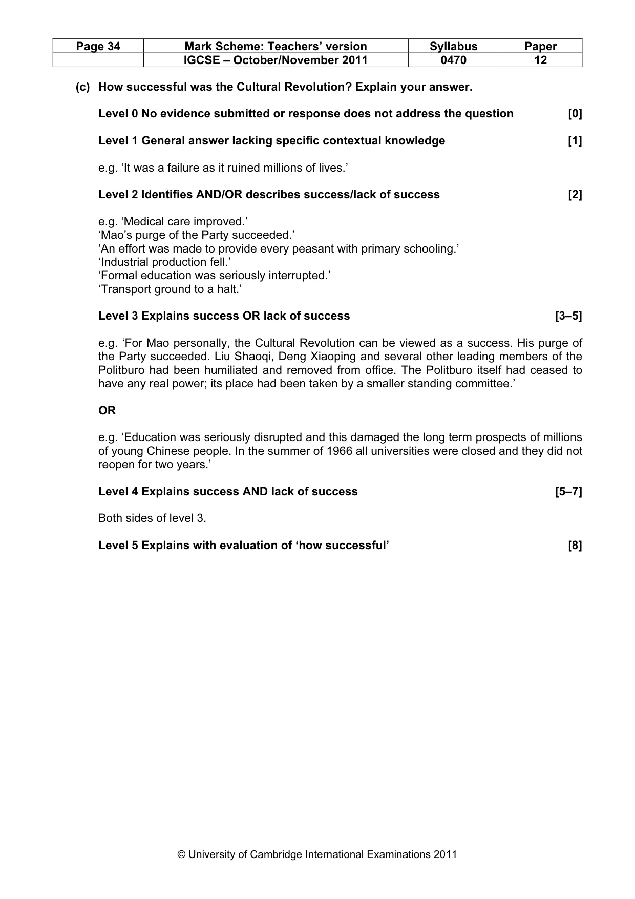 Mark scheme, page 34 of 52