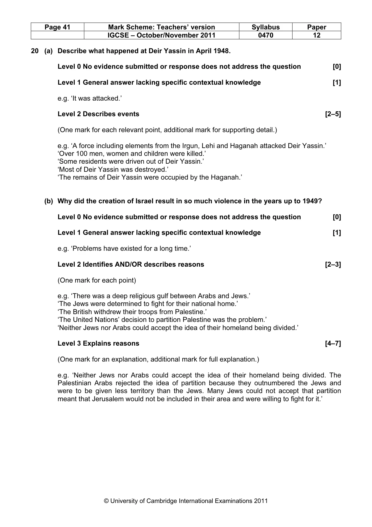 Mark scheme, page 41 of 52
