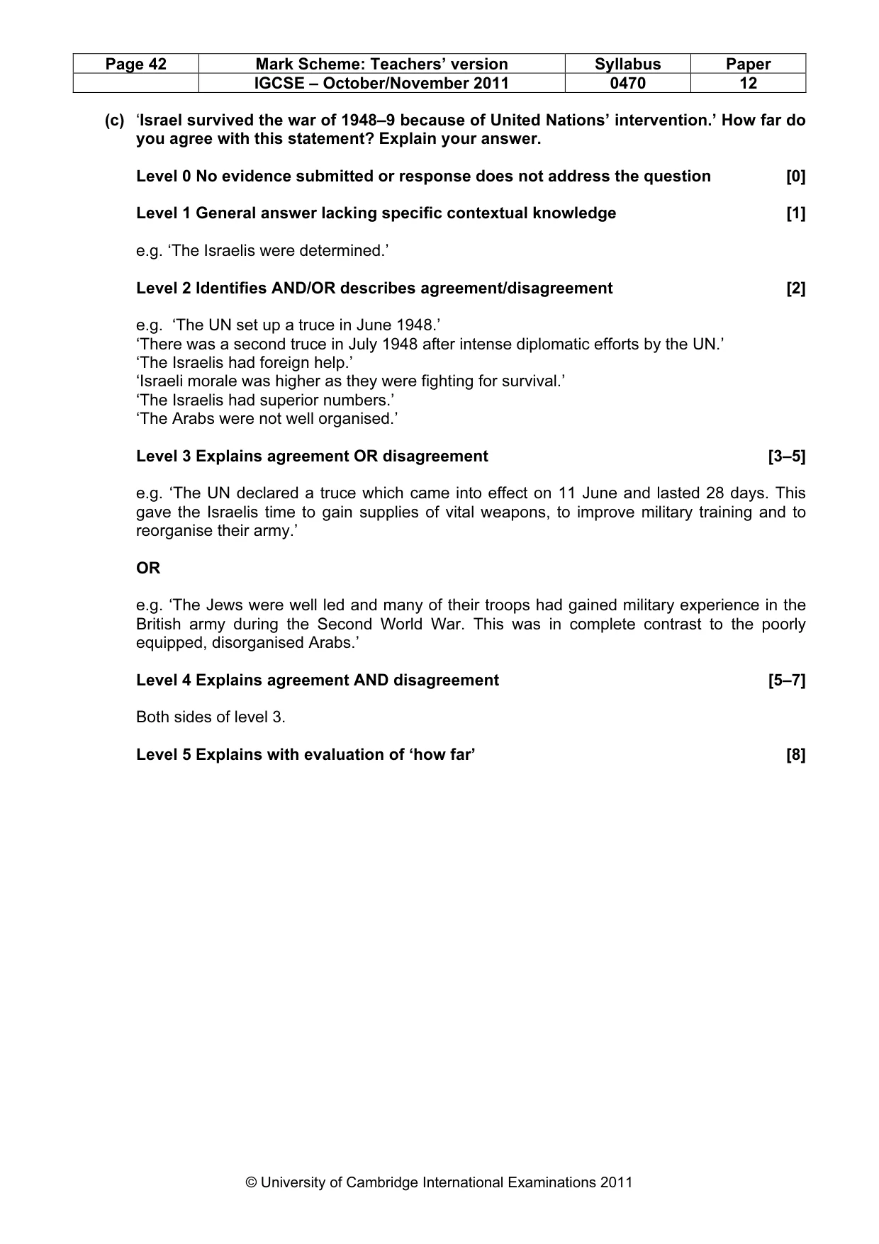 Mark scheme, page 42 of 52
