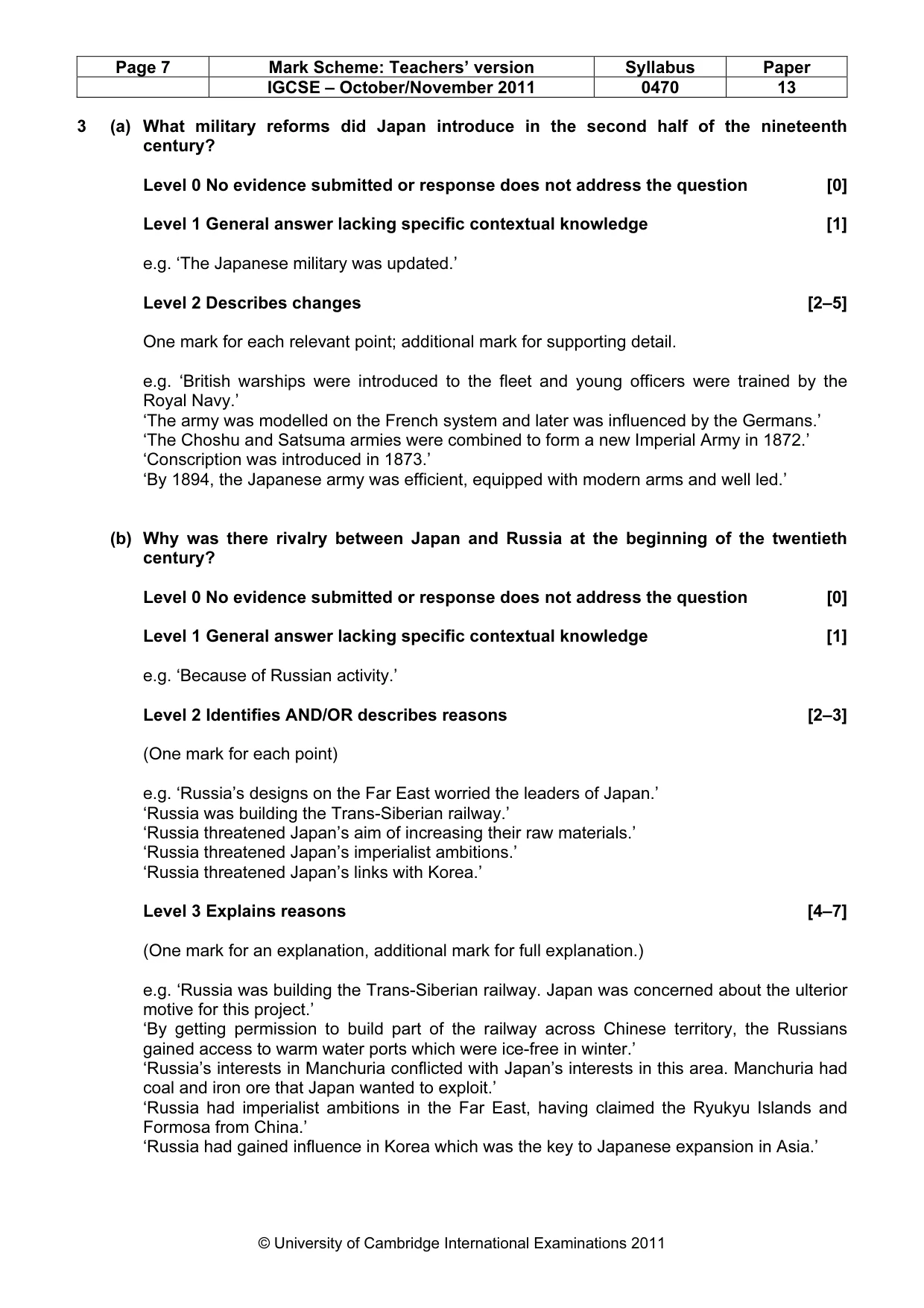 Mark scheme, page 7 of 58