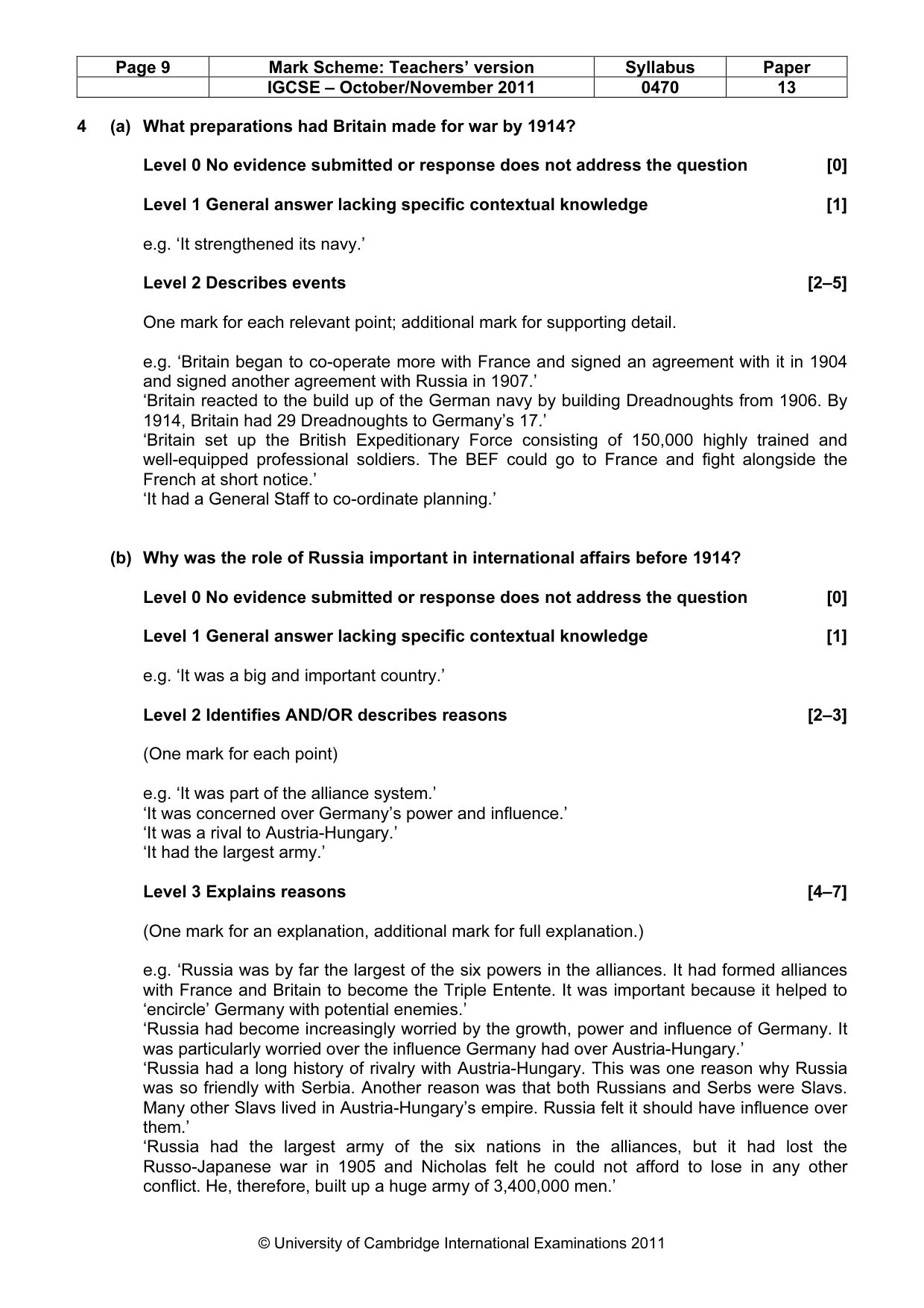 Mark scheme, page 9 of 58