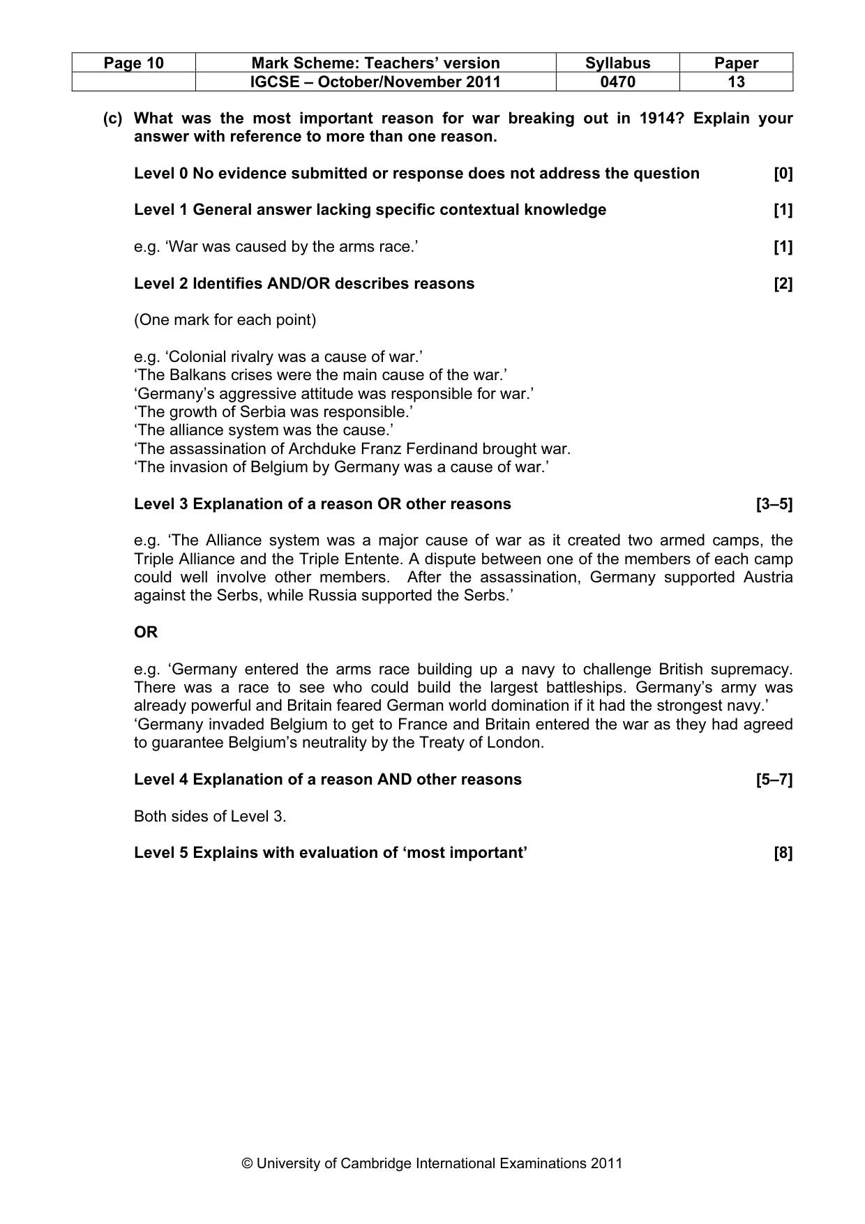 Mark scheme, page 10 of 58