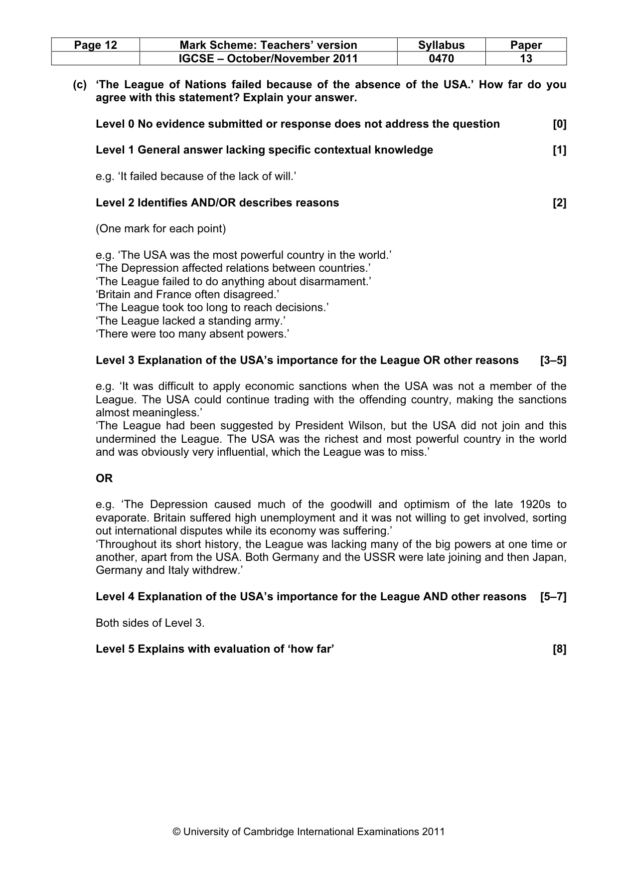 Mark scheme, page 12 of 58