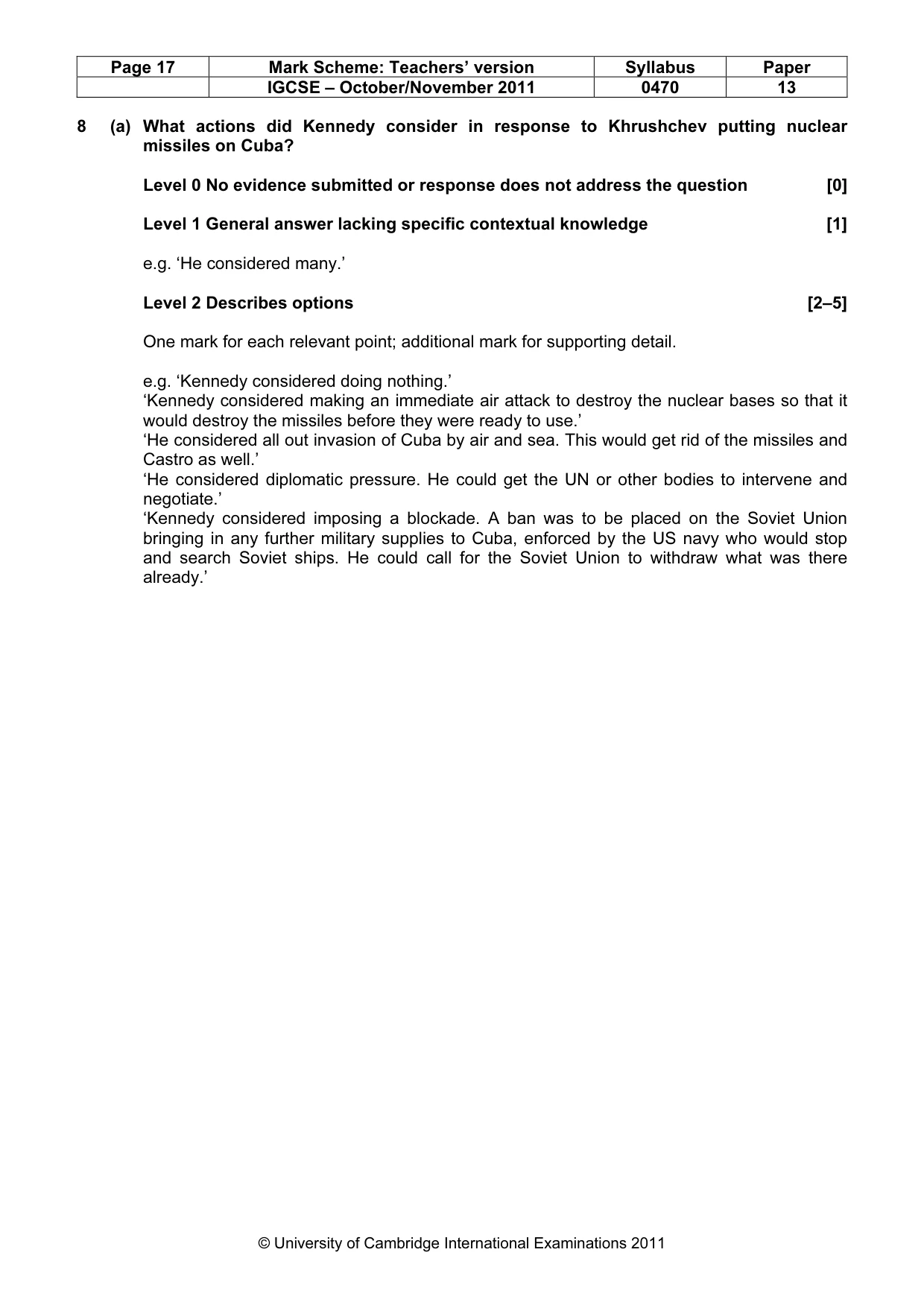 Mark scheme, page 17 of 58
