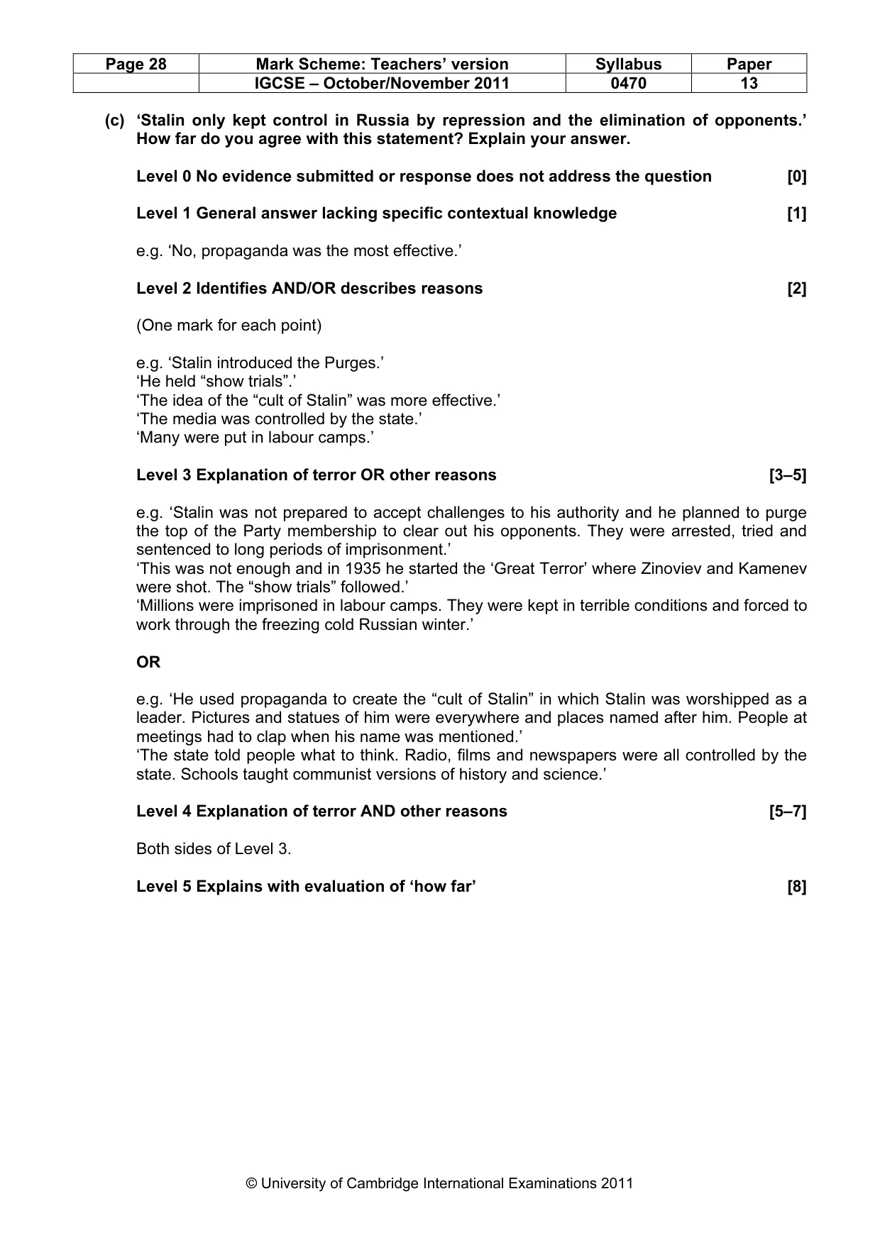 Mark scheme, page 28 of 58