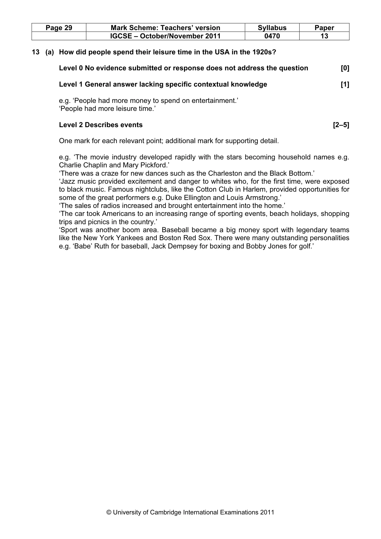 Mark scheme, page 29 of 58