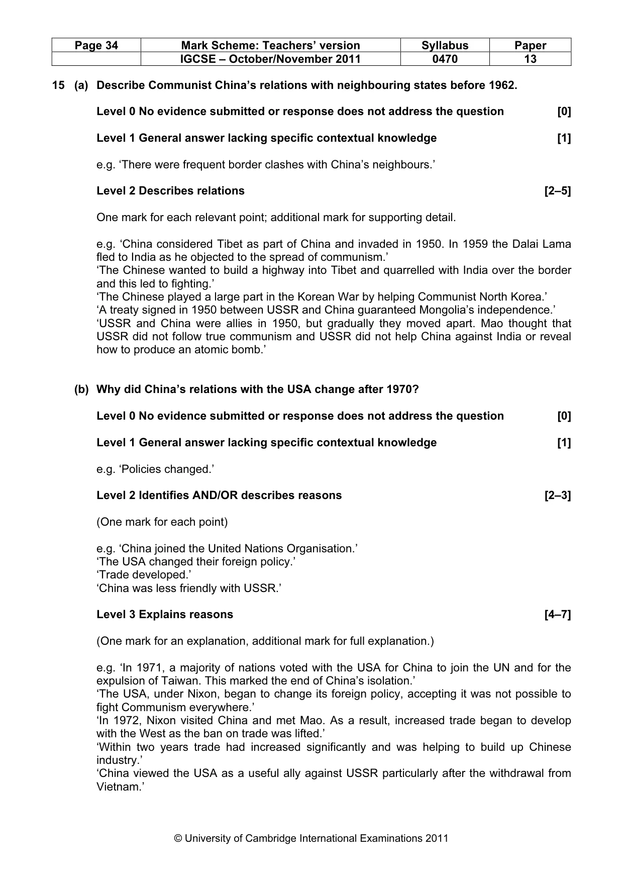Mark scheme, page 34 of 58