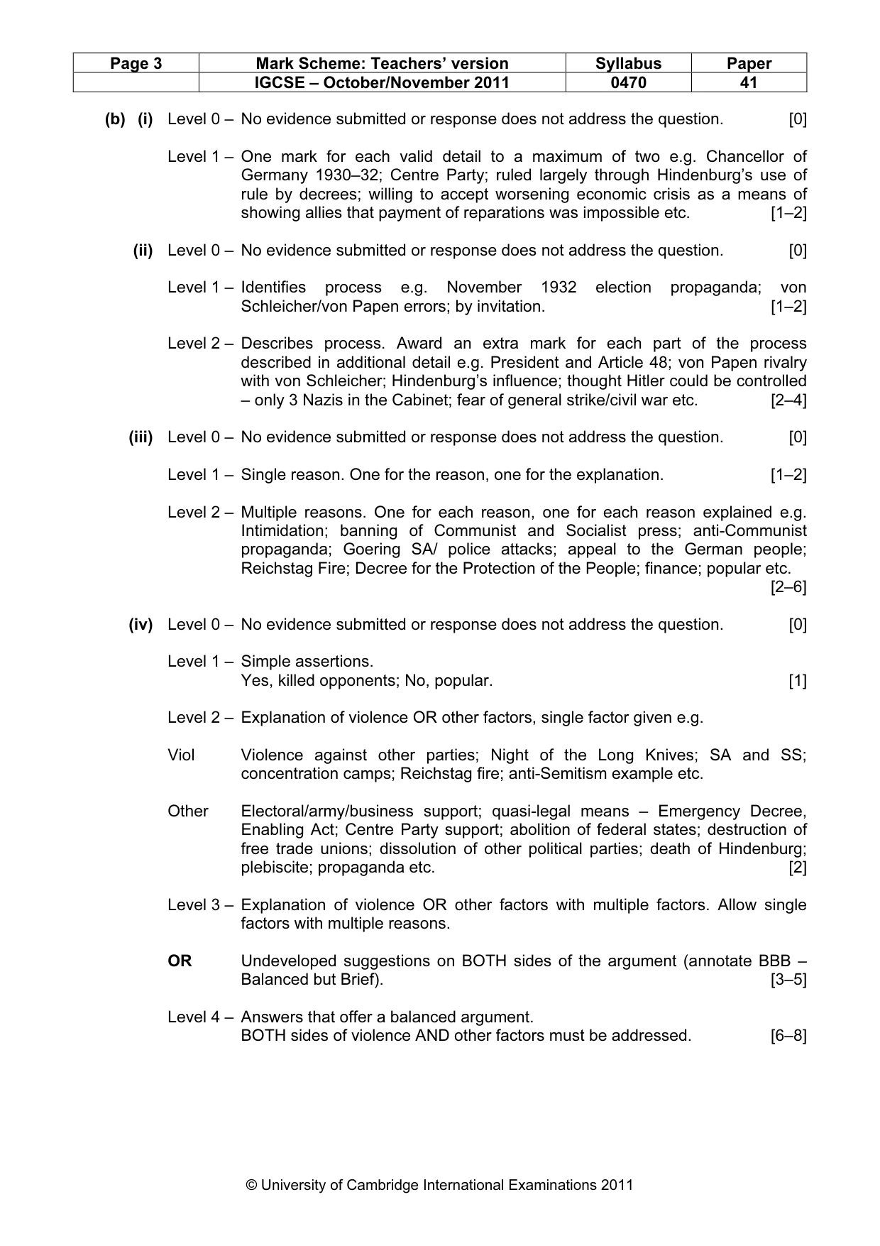 Mark scheme, page 3 of 17