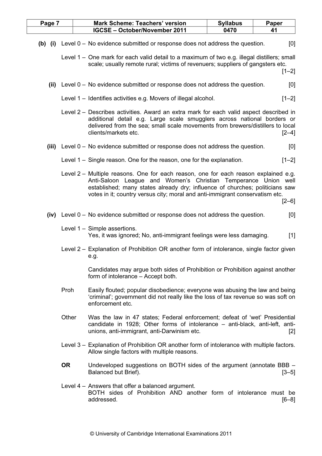 Mark scheme, page 7 of 17