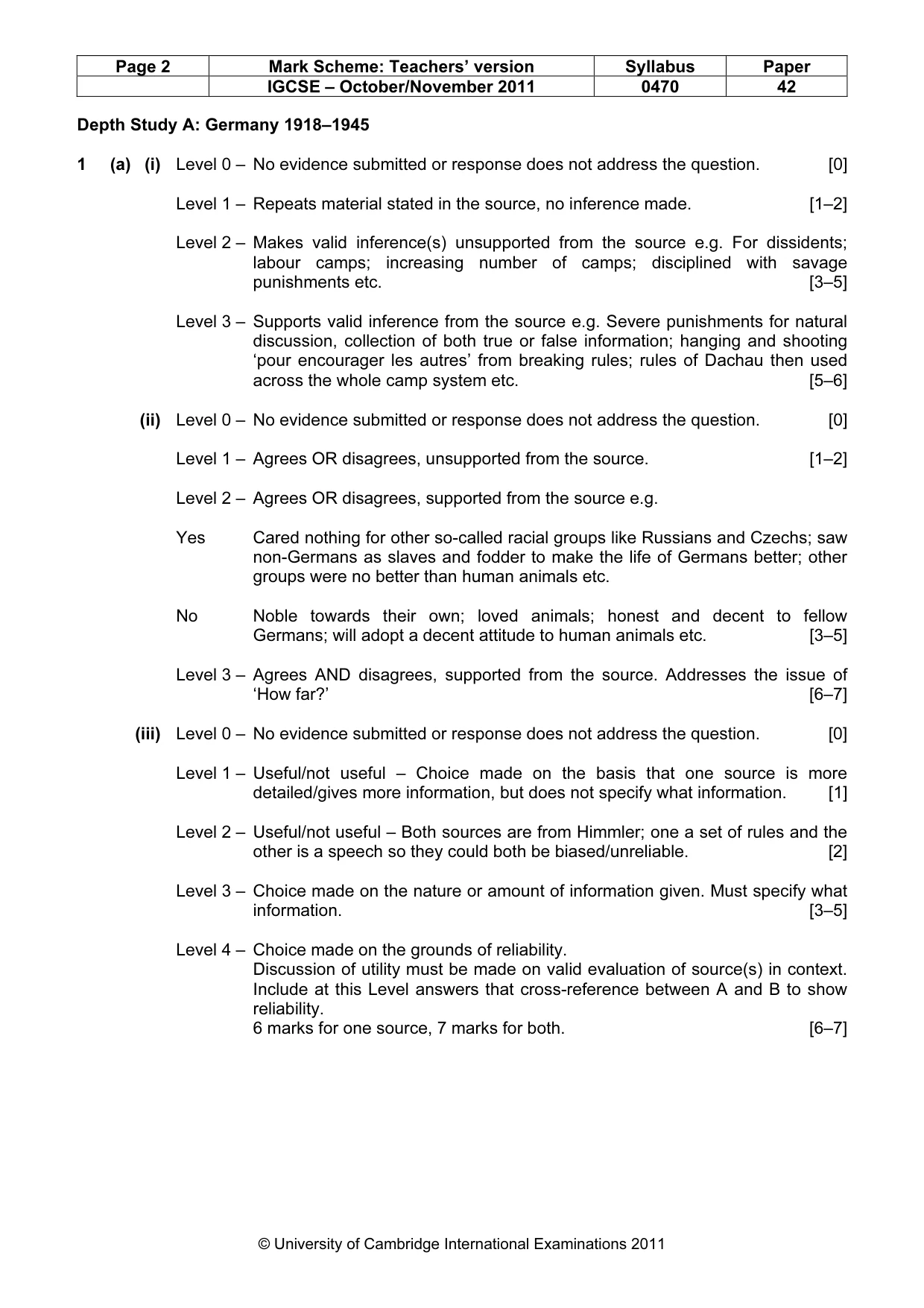 Mark scheme, page 2 of 17