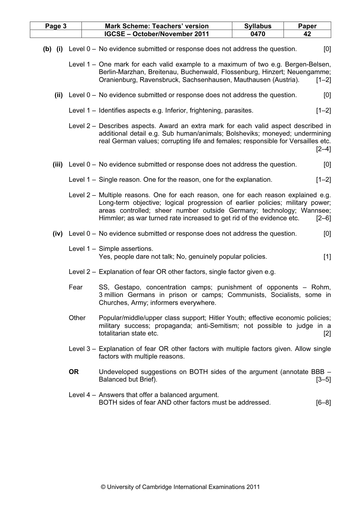 Mark scheme, page 3 of 17